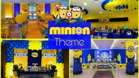 Minion Theme Birthday Party Decoration Ideas|Minion Theme|Birthday Decoration|Balloon Decor ...