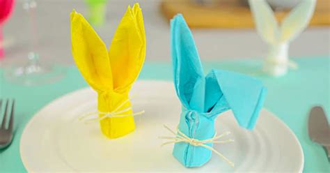 How To Fold A Bunny Napkin