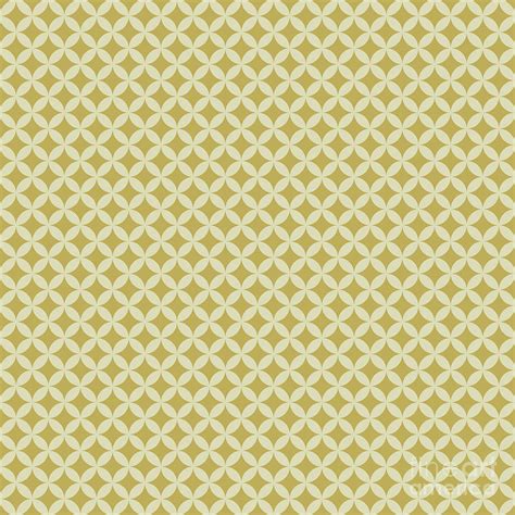 Japanese Inverted Shippo Pattern In Dutch White And Desert Yellow n.0038 Painting by Holy Rock ...