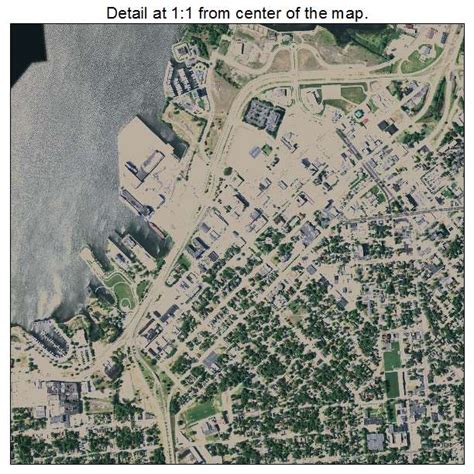 Aerial Photography Map of Muskegon, MI Michigan