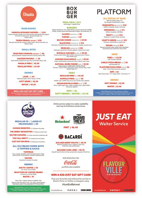 Check Out What's On The Just Eat Flavourville Menu At Electric Picnic ...