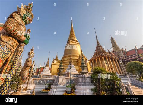 Wat Phra Kaew Temple of the Emerald Buddha inside the Grand Palace, Bangkok, Thailand Stock ...