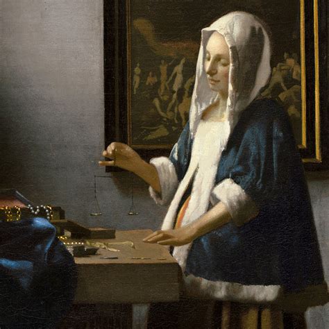 Johannes Vermeer's Woman Holding a Balance