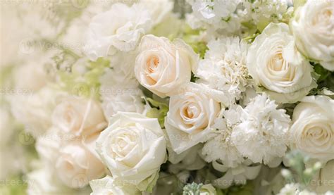 Mixed wedding white roses flower, Floral background 2781627 Stock Photo at Vecteezy