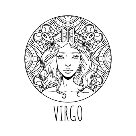 Zodiac Signs Virgo Vector Hd Images, Virgo Zodiac Sign Artwork, Virgo ...