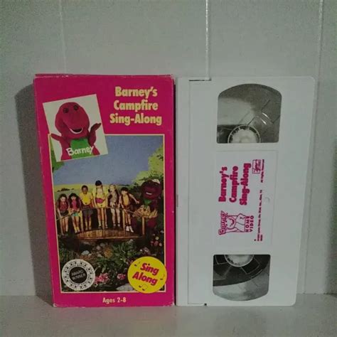 BARNEY’S CAMPFIRE SING-ALONG VHS Video Tape VTG 1990 Lyons Group RARE Songs £6.97 - PicClick UK