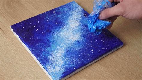 Galaxy Acrylic Painting Tutorial for Beginners | Galaxy Painting Tutorial Easy - YouTube