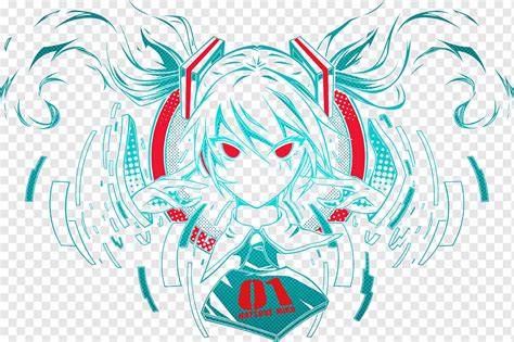 Hatsune miku ilustración vocaloid sketch, hatsune miku, blanco ...