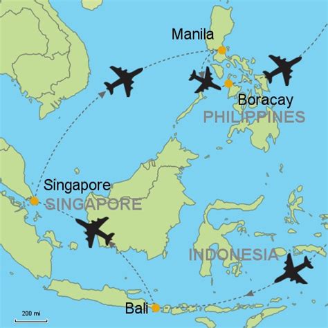 Singapore To Philippines Map