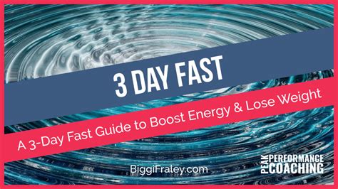 3 Day Fast: A 3-Day Fast Guide to Boost Energy & Lose Weight