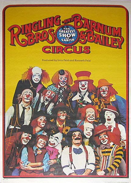 492: RINGLING BROS. BARNUM & BAILEY MULTIPLE CLOWNS CIR : Lot 492 | Vintage circus posters ...