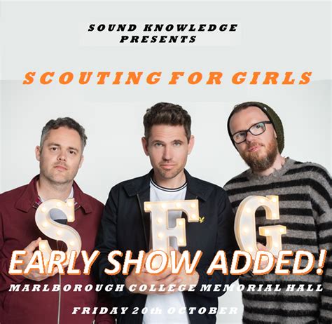 Scouting For Girls Ticketing Update – Sound Knowledge