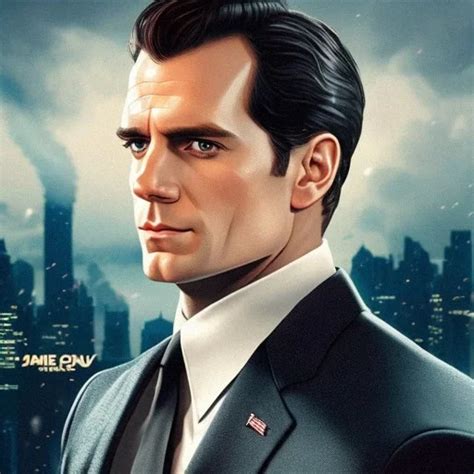 Ai Art Generator: classic Henry Cavill as james bond in The Most ...