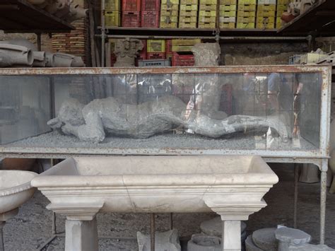 Casts of actual human remains from the Pompeii tragedy. | Pompeii, Outdoor, Decor