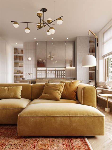 yellow modern sofa | Interior Design Ideas