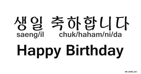 [KOREAN LESSON NO.9] 생일 축하해요 – How To Say Happy Birthday in Korean – XIIVIX