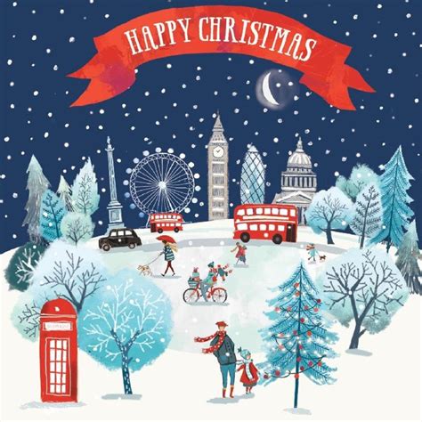 London Scene Christmas cards, Pack of 10 | Blood Cancer UK Shop