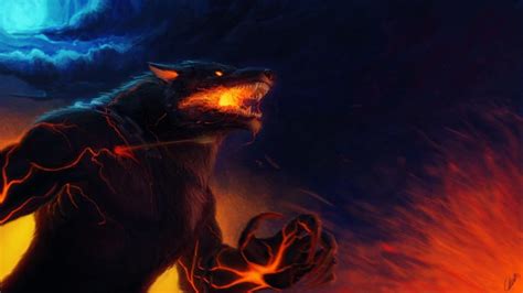 fantasy art, Artwork, Fenrir, Smite Wallpapers HD / Desktop and Mobile ...