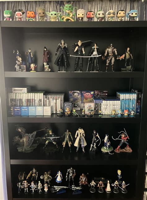 Main display cabinet for my larger video game figures and statues : r/Collections