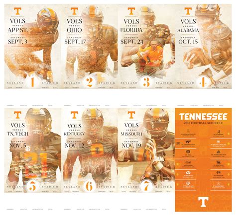 2016 Tennessee Football Season Ticket Design & Gameday Program Cover ...