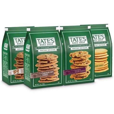 Buy Tate's Bake Shop Cookies Variety Pack, Oatmeal Raisin Cookies, Chocolate Chip Cookies, White ...