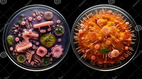 Bacteria, Microscopic Unicellular Organisms, Microorganism, Under Microscope Zoomed in, Study ...