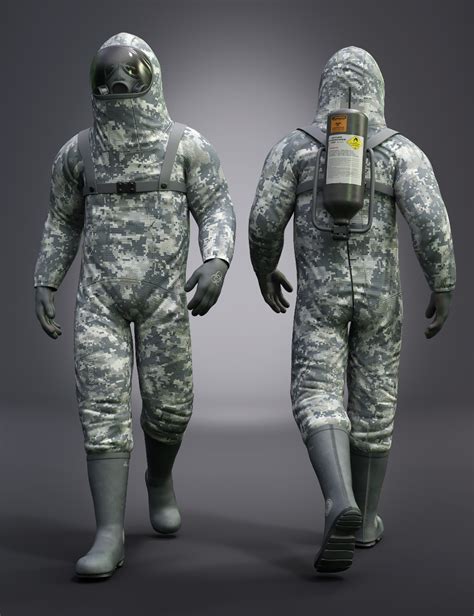 Hazmat Suit for Genesis 9 Texture Add-on | Daz 3D