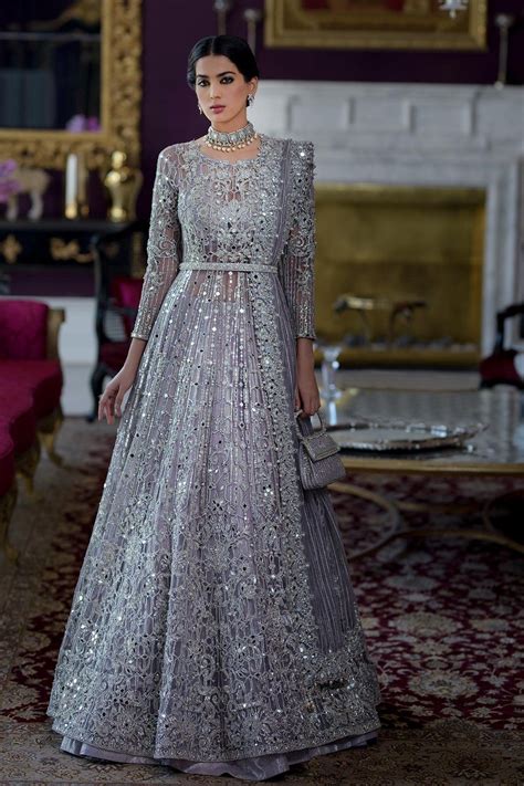 Designer Long Maxi Outfit for Walima #C2093 | Pakistani bridal wear, Pakistani maxi dresses ...