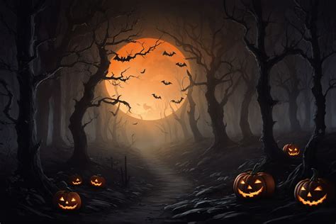 Eerie Haunted Forest [Halloween] by Vestesta on DeviantArt