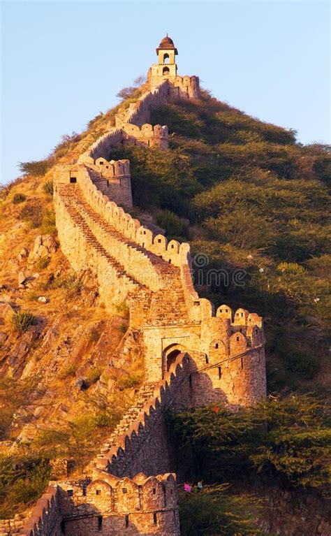 Bekrachtiging Jaigarh Fort Amer Amber Jaipur India Stock Afbeelding ...