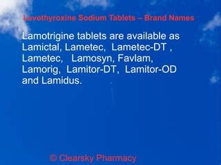 Lametec (Lamotrigine Tablets) | PPT