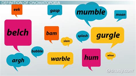 Onomatopoeia in Literature: Definition & Examples - Video & Lesson Transcript | Study.com