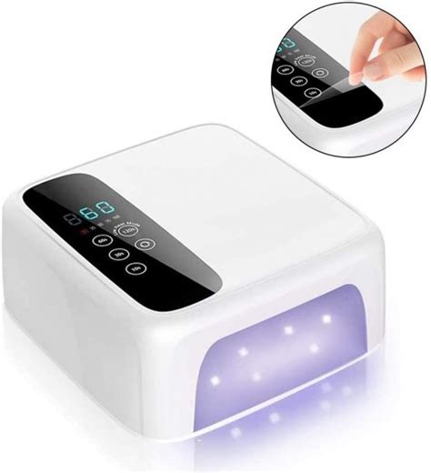 180W UV LED Nail Lamp, 45 Lights Faster Gel Nail Dryer Professional Curing Nail Lamp for Gel ...