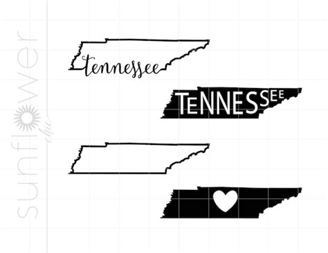 Tennessee SVG Bundle Tennessee Outline Svg File Tennessee - Etsy