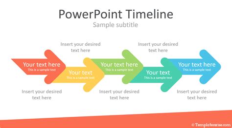 PowerPoint Timeline with Arrows - Templateswise.com