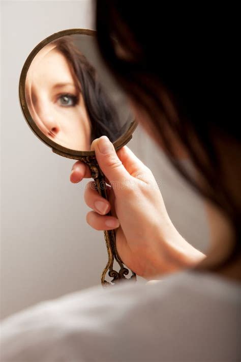 Mirror Reflection of an Eye Stock Photo - Image of appearance ...