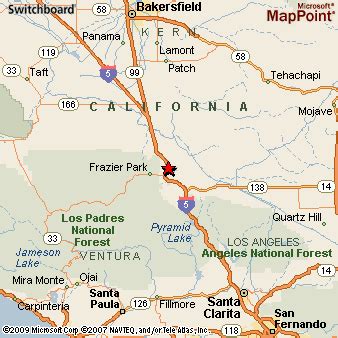 Where is Lebec, California? see area map & more