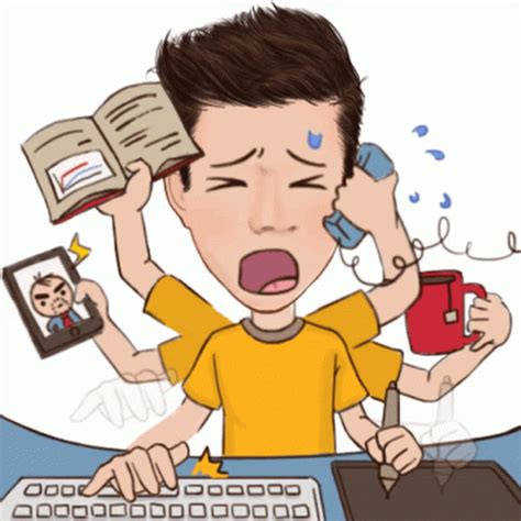 Busy Hectic Sticker - Busy Hectic At Work - Discover & Share GIFs