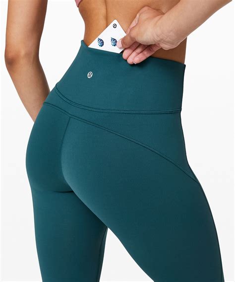 lululemon Women's In Movement Legging 25" Everlux, Bermuda Teal, Size 2 ...