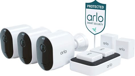 Arlo – Pro 5S 2K 3 Camera Indoor/Outdoor Wire Free Spotlight Security ...