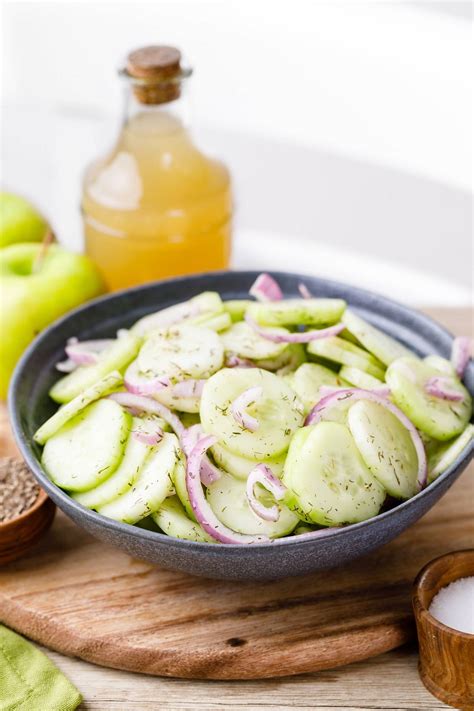 The Best Apple Cider Vinegar Cucumber Salad Ever (ermahgerd ...