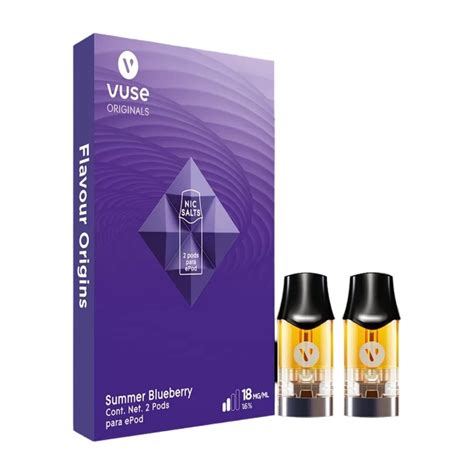 VUSE Pods para ePod 2 – Summer Blueberry 18mg/ml - Kemik Guatemala