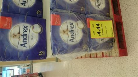 Andrex quilted toilet rolls 16 pack £4.44 @ Tesco - HotUKDeals