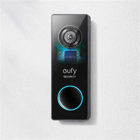 eufy Security Wired 2K Video Doorbell, w/Chime Wireless Wi-Fi Compatible Smart Video Doorbell in ...