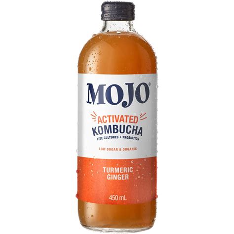 Mojo Kombucha Sparkling Probiotic Turmeric Trio 450ml | Woolworths