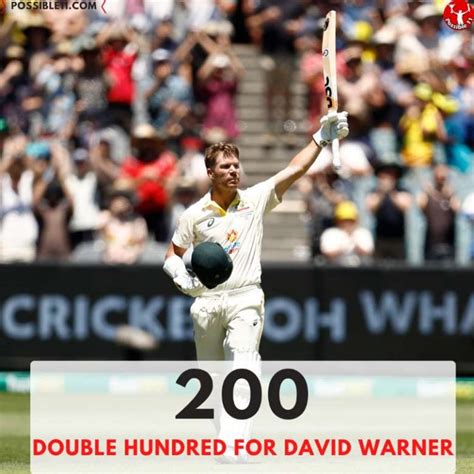 David Warner scores double century in 100th Test match