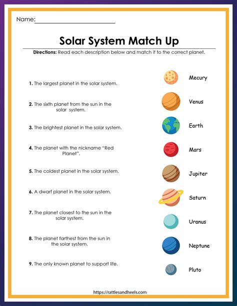 Solar System Worksheets, Solar System Activities, Solar System Crafts, Solar System Planets ...