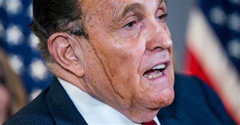 Rudy Giuliani’s Hair Dye Melts Down Face During Conference