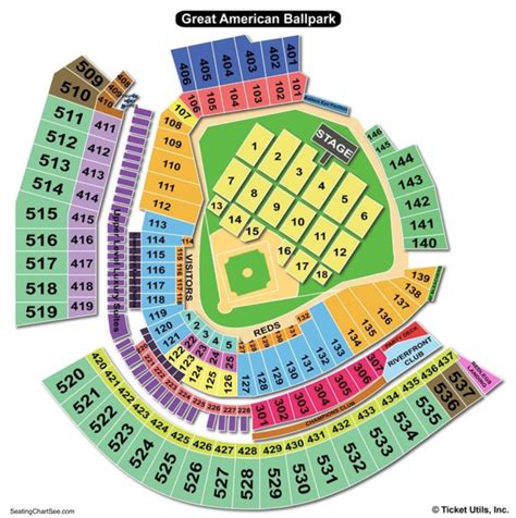 Great American Ball Park Seating Chart | Seating Charts & Tickets