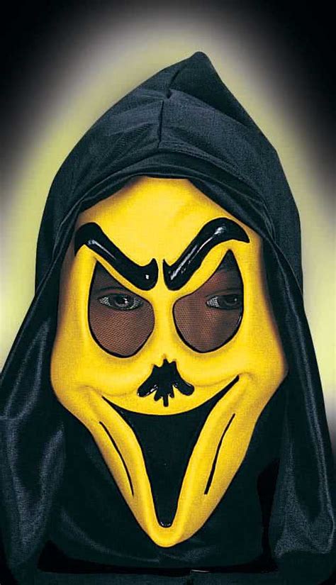 Child Funny Ghost Mask Smily Yellow | horror-shop.com